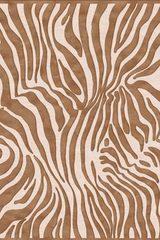 Tapis soyeux imitation peau de zèbre cannelle 140X200. MA Salgueiro. Tapis soyeux imitation peau de zèbre cannelle 140X200. MA Salgueiro.