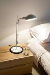 Vintage white metal desk lamp Funiculi. Marset. Vintage white metal desk lamp Funiculi. Marset.