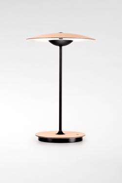 Lampe sur batterie à LED et variateur en bois clair Ginger . Marset. 