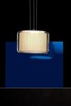 Mercer beige ribbon pendant 40cm. Marset. 