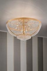 Large classic round 12-light ceiling light. Masiero. Large classic round 12-light ceiling light. Masiero.