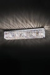 Rectangular crystal ceiling light 6 lights. Masiero. Rectangular crystal ceiling light 6 lights. Masiero.