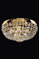 Round crystal and gold-plated ceiling light . Masiero. Round crystal and gold-plated ceiling light . Masiero.