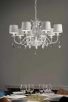 Acantia Venetian white chandelier 8 lights . Masiero. 