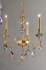 Chic 3-light chandelier in gold. Masiero. 