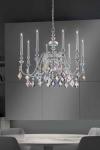 Chic silver chandelier 8 lights . Masiero. 