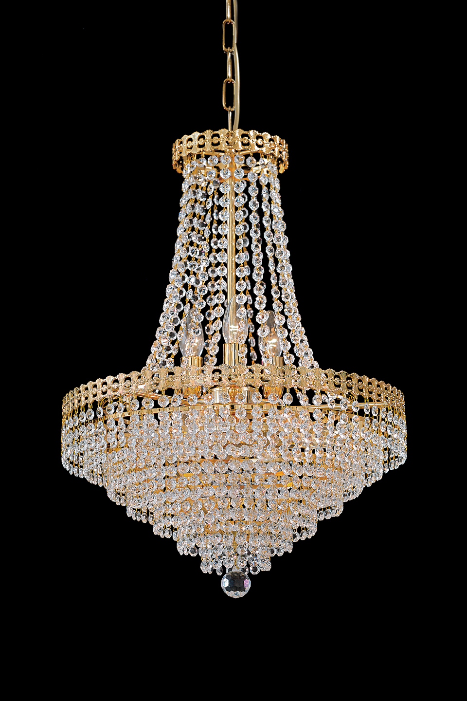 Gold And Crystal Chandelier 10 Lights Masiero Murano And