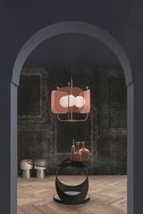 Old pink chandelier 3 lights, contemporary style Papilio. Masiero. Old pink chandelier 3 lights, contemporary style Papilio. Masiero.