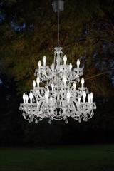 Drylight large Venetian chandelier 24 lights white LED lighting. Masiero. Drylight large Venetian chandelier 24 lights white LED lighting. Masiero.