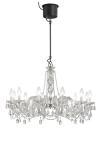 Drylight Venetian chandelier 12 lights white LED lighting. Masiero. 