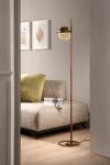 Industrial bronze and gold floor lamp Iglu. Masiero. 