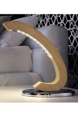 Lampe en chêne massif et cristal Libe TL. Masiero. Lampe en chêne massif et cristal Libe TL. Masiero.