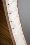 Libe Ellipse suspension ovale en bois wengé . Masiero. 