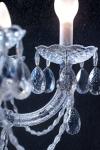 Drylight Venetian chandelier 12 lights white LED lighting. Masiero. 