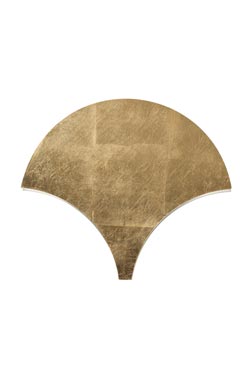 Palm fan wall lamp in gold leaf finish. Masiero. 