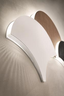 Palm white fan wall light . Masiero. 