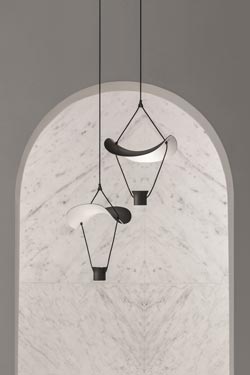 Vollee pendant lamp black and white . Masiero. 