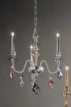 Chic lustre chandelier 3 lumières doré. Masiero. 