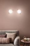 White ball wall lamp Posy. Masiero. 