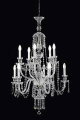 Lustre Bohemia entièrement en verre 10 lumières. Masiero. Lustre Bohemia entièrement en verre 10 lumières. Masiero.
