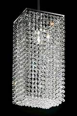 Lustre cristal design boîte section carrée. Masiero. Lustre cristal design boîte section carrée. Masiero.