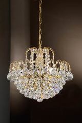 Lustre en cristal forme cascade. Masiero. Lustre en cristal forme cascade. Masiero.
