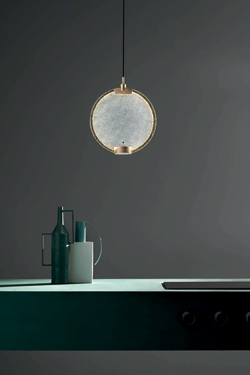 Horo glass  frosted glass pendant. Masiero. 