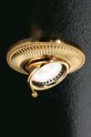 Adjustable round grooved gold-plated recessed spotlight. Masiero. 