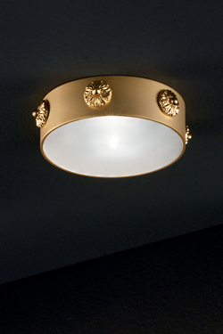 Recessed satin brass spot. Masiero. 