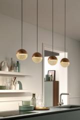 Suspension 2 lumières esprit industriel contemporain Iglu. Masiero. Suspension 2 lumières esprit industriel contemporain Iglu. Masiero.