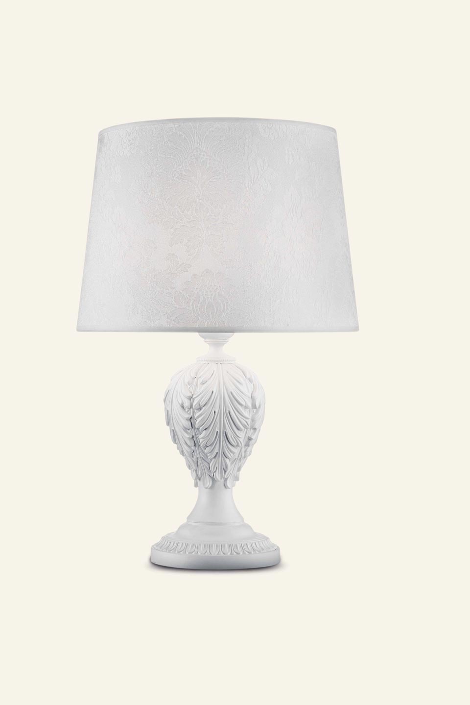 Acantia classic white table lamp. Masiero. 