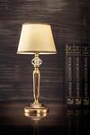 Table lamp 1 light ivory and gold. Masiero. 