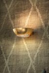 Blink wall lamp in aluminumcovered by gold leaf. Masiero. 