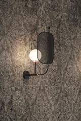 Contemporary black and copper wall lamp Papilio. Masiero. Contemporary black and copper wall lamp Papilio. Masiero.