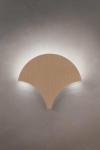 Palm fan wall light oak finish. Masiero. 