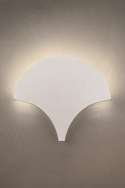 Palm white fan wall light . Masiero. 