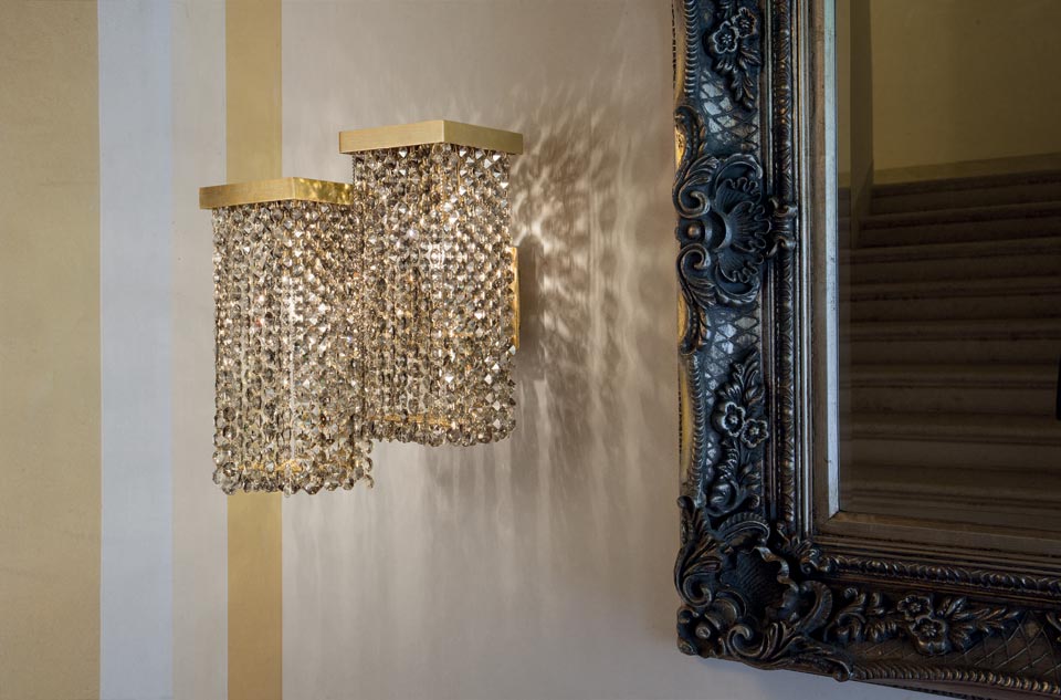 Skyline Small Smoked Crystal Wall Light, Do Wall Sconces Have To Match Chandelier