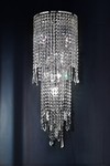 Small crystal cascade wall lamp 8 lights. Masiero. 