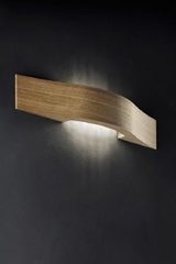 Solid oak wall lamp Libe A55. Masiero. 