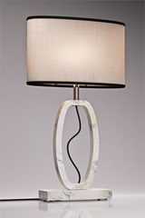 Lampe de table Déco en marbre blanc grand modèle . Matlight. Lampe de table Déco en marbre blanc grand modèle . Matlight.