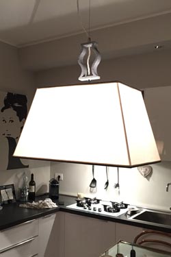 Single marble pendant. Matlight. 