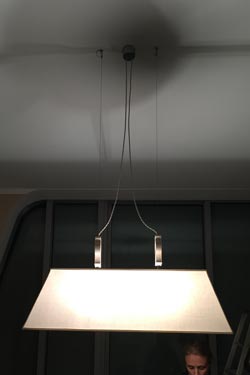 Double marble pendant. Matlight. 