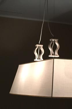 Double marble pendant. Matlight. 