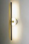 Essential golden and black marble wall lamp . Matlight. 