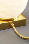 Moons lampe de table boule en albâtre. Matlight. 