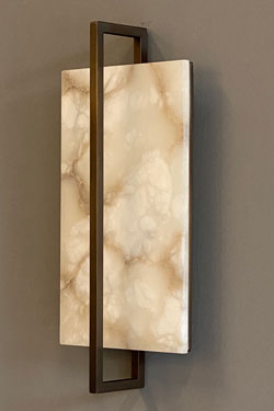 Tile classic alabaster wall lamp. Matlight. 