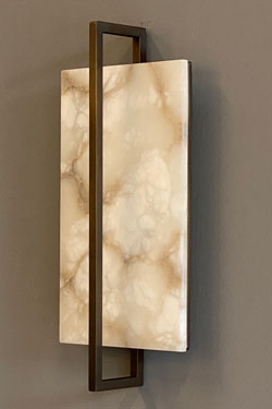Tile classic alabaster wall lamp. Matlight. 
