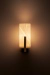 Cylindrical wall light in alabaster and brass Zeno. Matlight. 