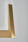 Cylindrical wall light in alabaster and brass Zeno. Matlight. 