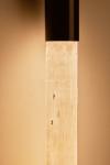 Selene capsule wall light in selenite and bronze. Matlight. 